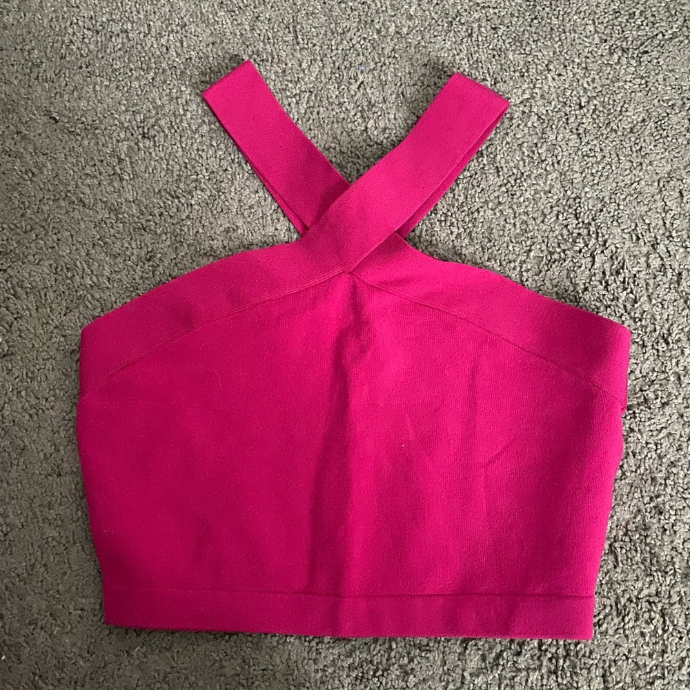Babaton cross neck top